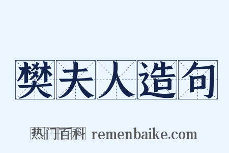 樊夫人造句是什么意思的图片